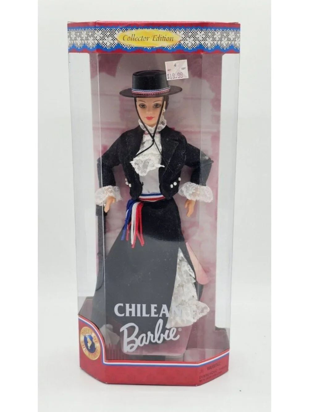 Barbie Chilean Barbie Doll Mattel Collector Edition 1997 Dolls of the World